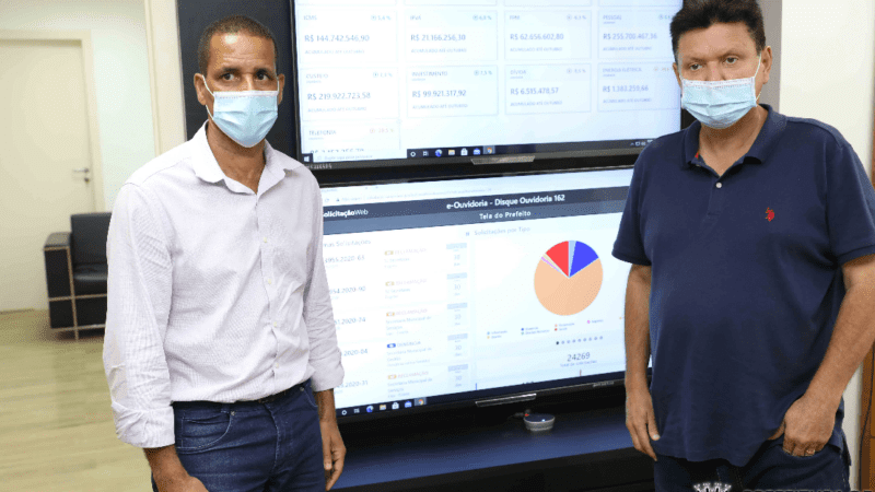 Prefeito Juninho recebe o deputado Euclério, prefeito eleito, para encaminharem transição transparente