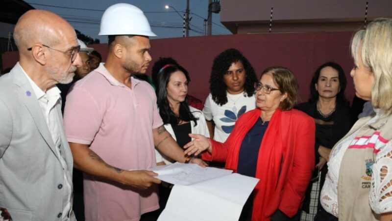 Ministra da Mulher Inspeciona Andamento das Obras da Casa da Mulher Brasileira em Cariacica