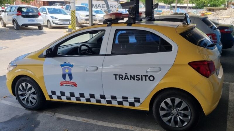 Viatura de fiscalização do Estacionamento Rotativo Cariacica Digital recebe duas novas câmeras e apresenta nova identidade visual