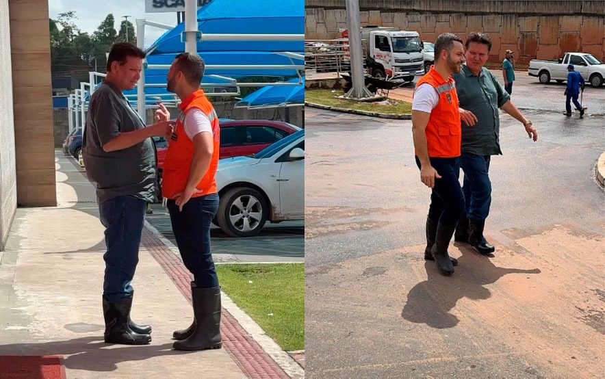 Prefeitos de Cariacica e Viana unem forças para enfrentar impactos das forte chuvas de verão!