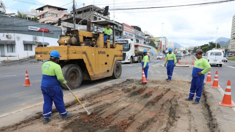 Viaduto na Avenida Mário Gurgel: pistas são alargadas para mudanças no trânsito