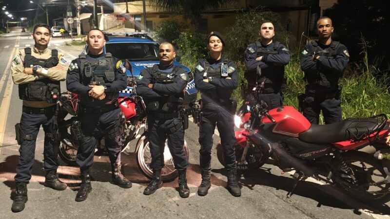 Guarda detém dois suspeitos por roubos de motos na madrugada de sábado (7)