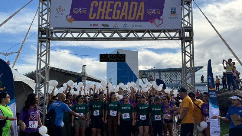 Sucesso de público marca a 1ª Corrida Cariacica Pra Elas na Nova Orla