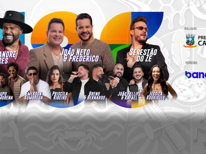 Festa de 136 anos de Cariacica terá shows de Alexandre Pires, João Neto & Frederico e Serestão do Zé