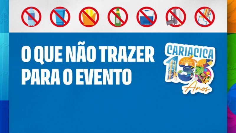 Festa de 136 anos de Cariacica terá restrições; veja o que não será permitido
