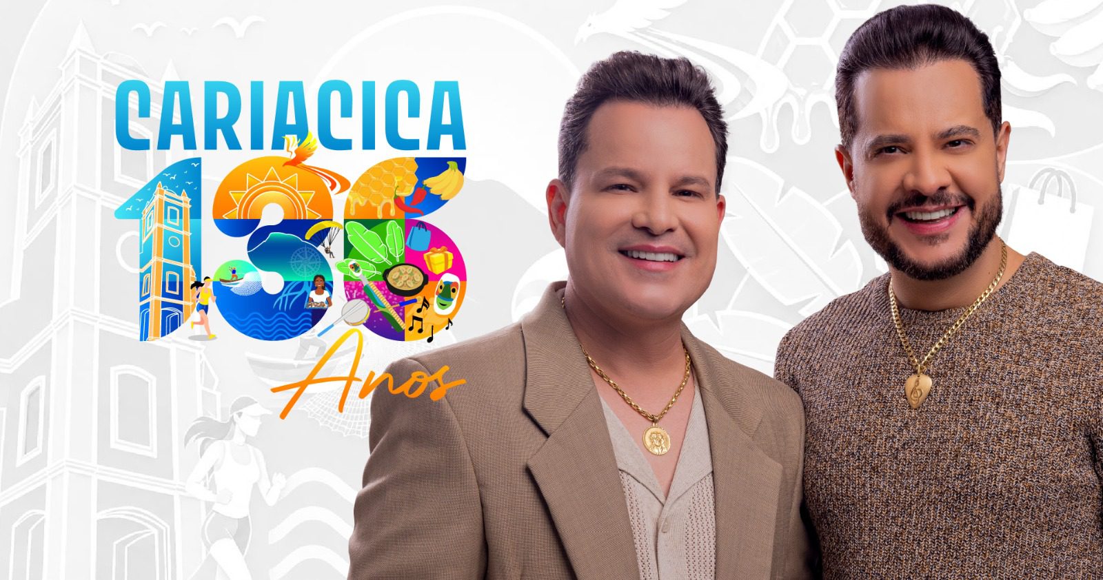 João Neto & Frederico prometem agitar aniversário de 136 anos de Cariacica