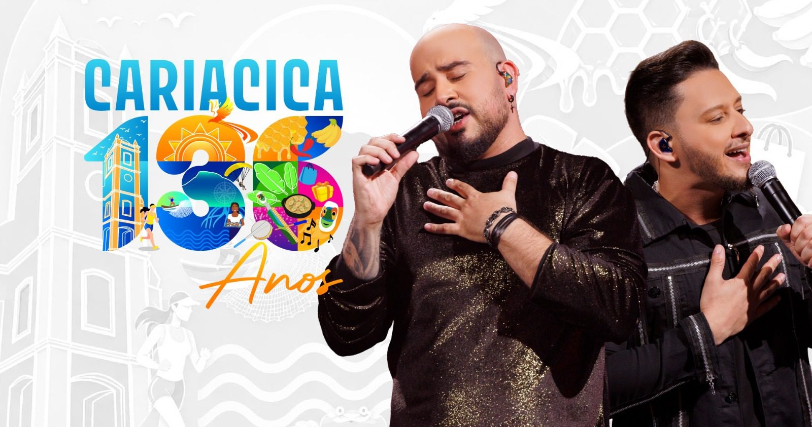 João Fellipe & Rafael comandam a Festa dos 136 anos de Cariacica no Parque de Exposições