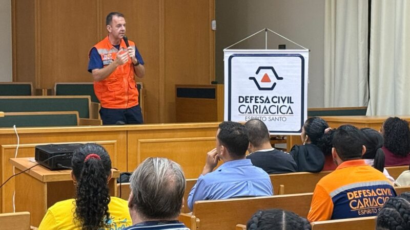 Curso prepara voluntários para reforçar ações da Defesa Civil em Cariacica