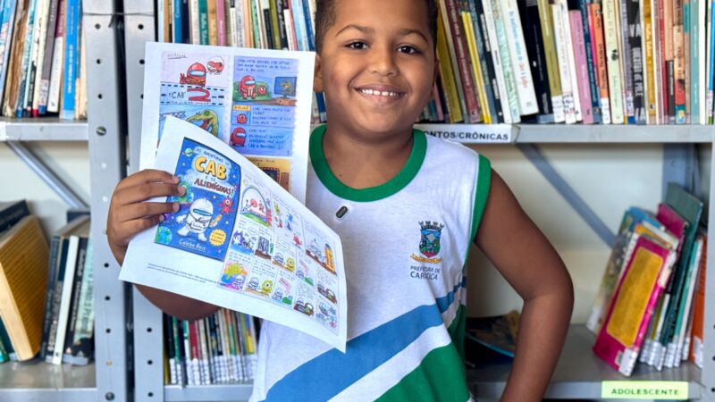 Imaginação e criatividade: aluno de Cariacica cria dezenas de histórias em quadrinhos