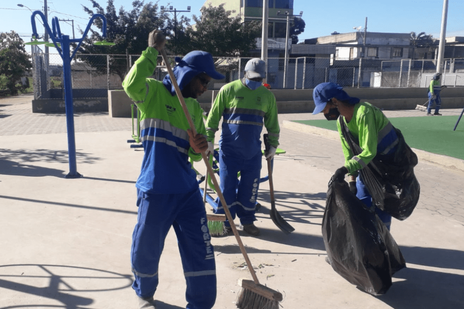 Bairros do município receberam mutirão de limpeza no fim de semana