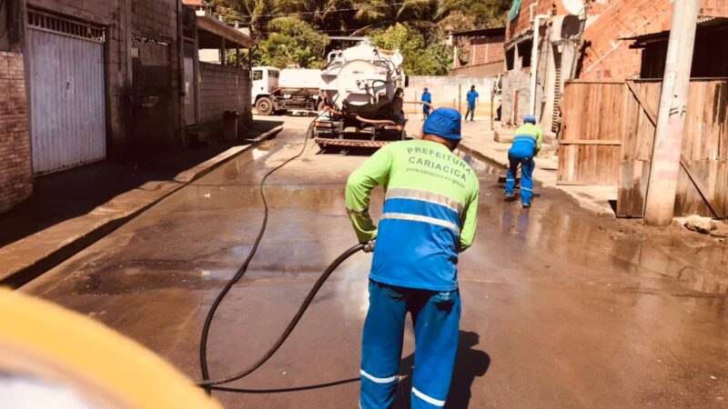 Cidade recebe programação especial para limpezas de ruas