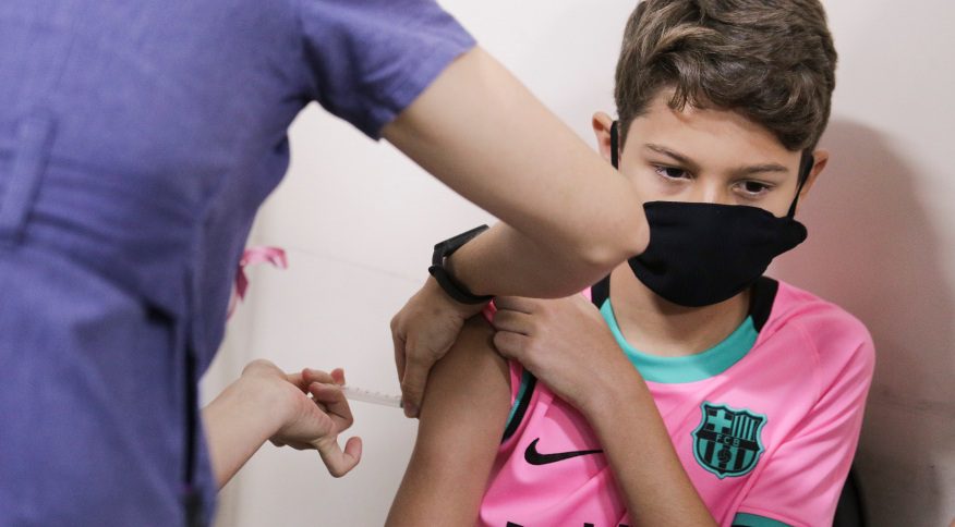 Covid-19: ES tem lista definida de grupos prioritários para vacinação de crianças de 5 a 11 anos