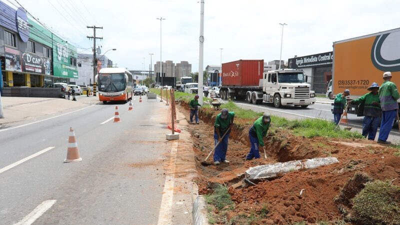 Mais uma faixa para melhorar trânsito no acesso a Campo Grande é criada