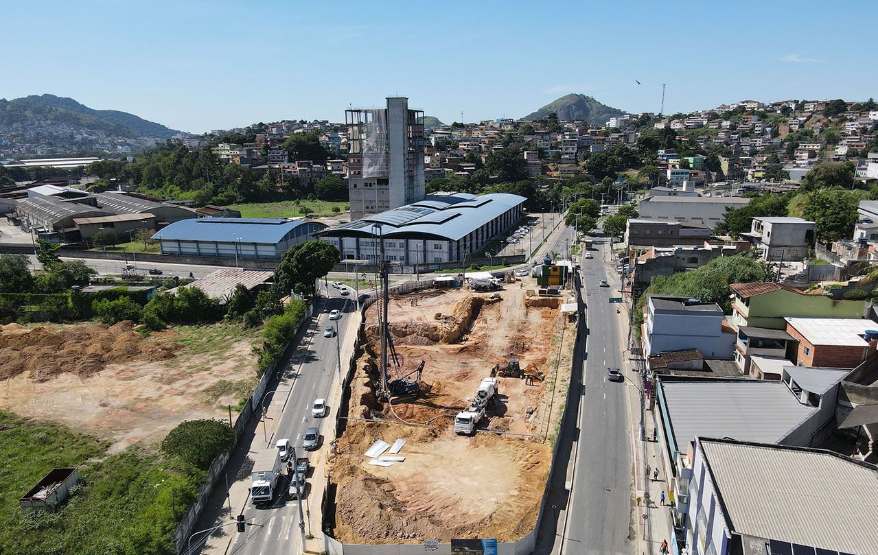 Construção do primeiro Mercado Municipal de Cariacica já está com 20% das obras concluídas