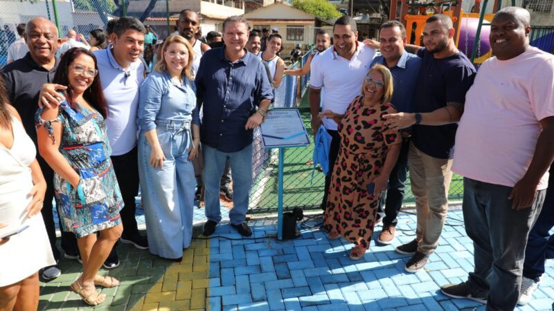 Comunidade de Nova Brasília celebra a inauguração de nova praça, promovendo mais opções de lazer e convivência