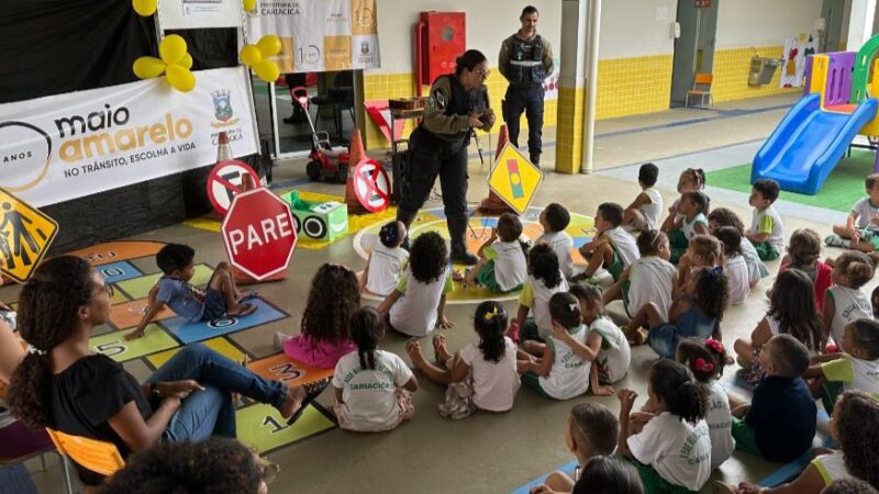 Apresentações lúdicas e caminhada pela paz marcam o fim da campanha Maio Amarelo