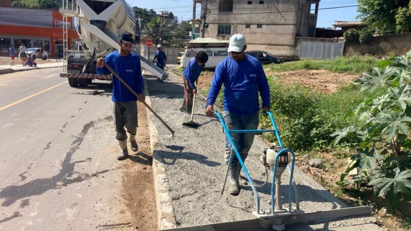 Cariacica recebe melhorias nas ruas e avenidas através da Secretaria de Obras