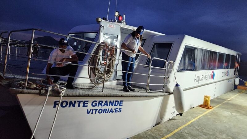 Aquaviário: viagens noturnas partindo de Cariacica começam no dia 29 de janeiro
