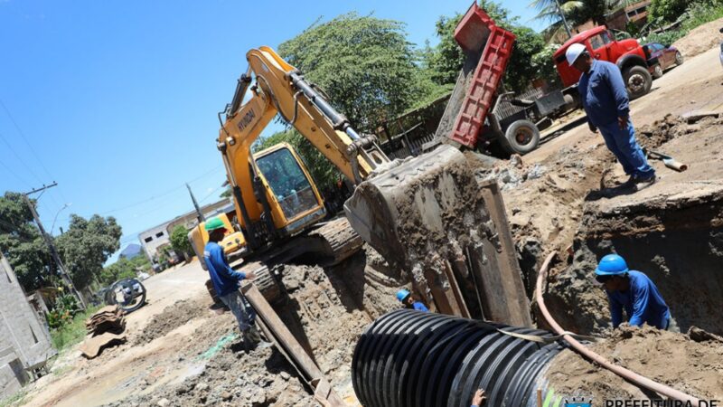 Ruas de Campo Verde recebem obras de drenagem e pavimentação