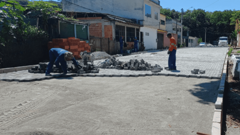 Bairro Planeta recebe pavimentação em diversas ruas