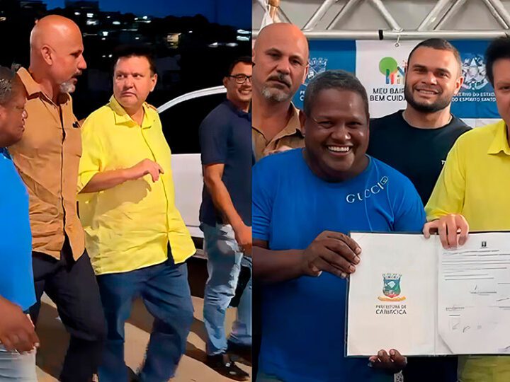 Prefeito Euclerio e Vereador Renato Machado Assinam Nova Ordem de Serviço para Cariacica