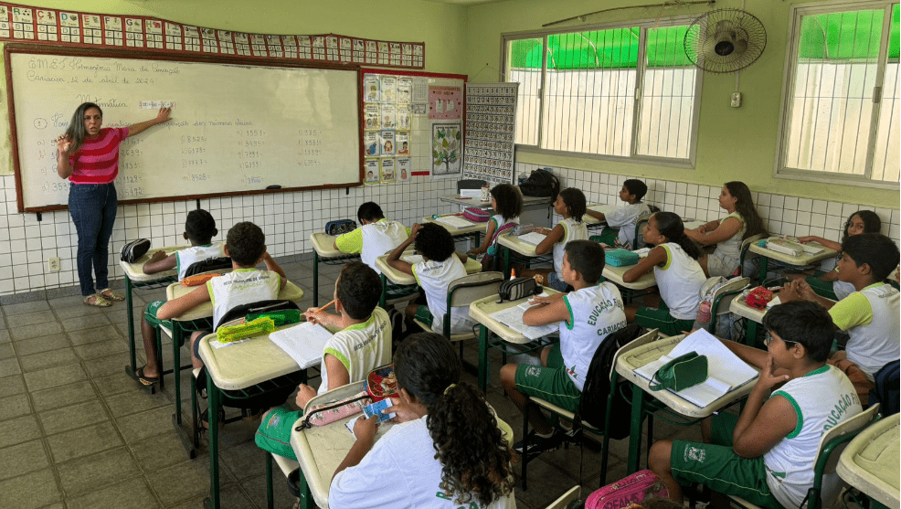 Vídeo de atividade de matemática produzido por alunos da Emef Hemogênia Maria da Conceição, em Piranema, alcança mais de 1,3 milhão de visualizações