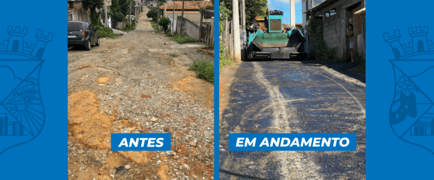 Prefeitura inicia pavimentação da Rua Copacabana, em Vista Dourada