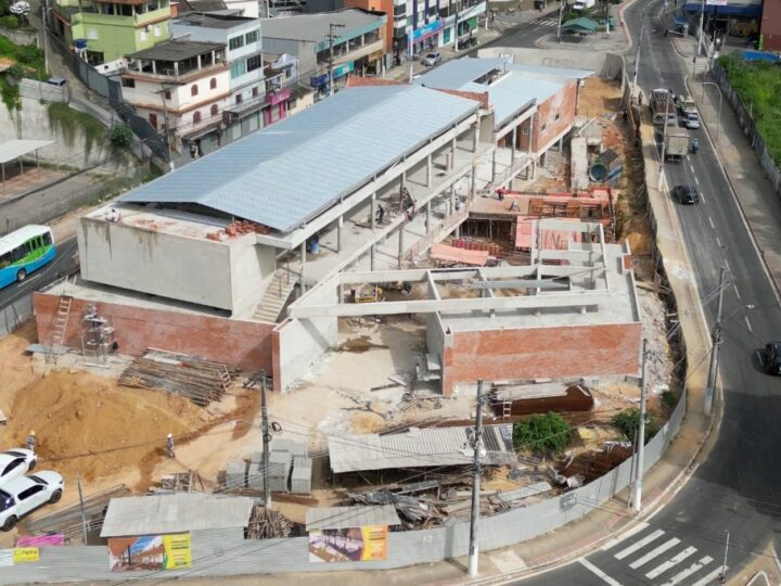 80% Concluído: Mercado Municipal em Construção Impulsionará Economia de Cariacica