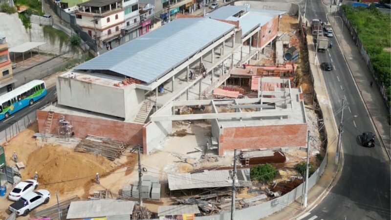 80% Concluído: Mercado Municipal em Construção Impulsionará Economia de Cariacica