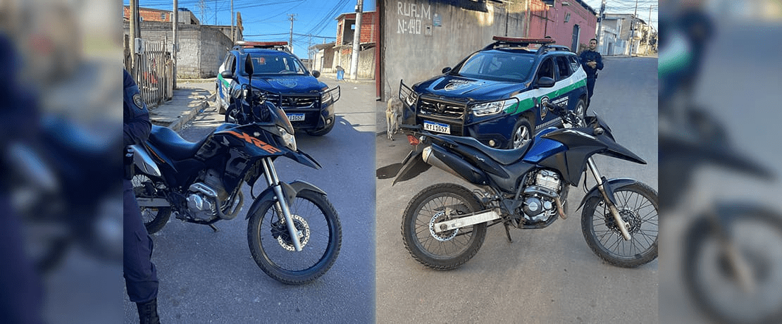 Equipes da Guarda Municipal de Cariacica recuperam três motos e um veículo Fiat com restrição de furto e roubo