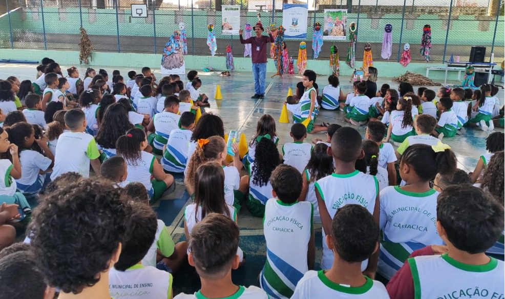 João Bananeira nas Escolas: alunos conhecem cultura de Cariacica