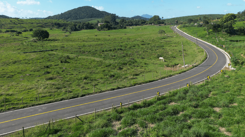 Nova pavimentação da Estrada de Duas Bocas será inaugurada