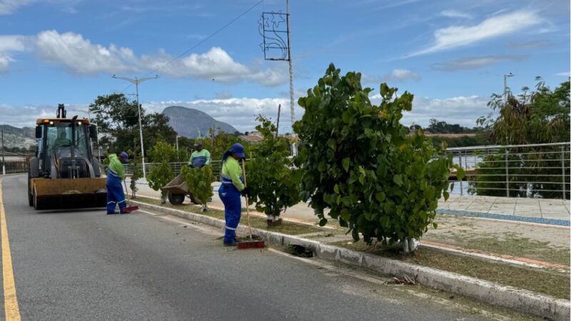 Aniversário da Nova Orla está sendo preparado para a festa com mutirão de limpeza