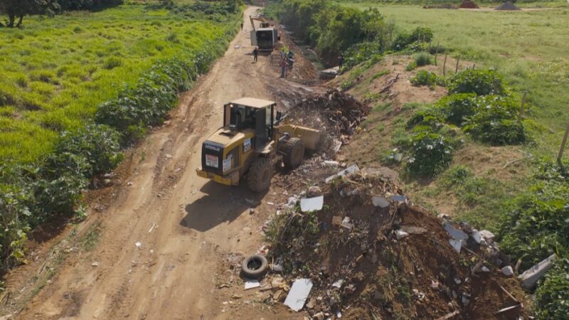 Descarte irregular e canais são Limpos, e mudas são plantadas entre Nova Valverde e Santana