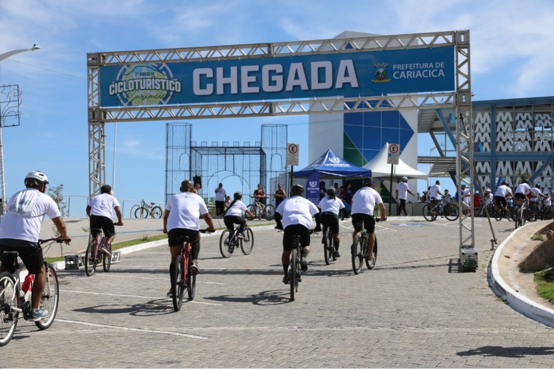 Passeio Cicloturístico reúne mais de 230 ciclistas nas ruas de Cariacica neste domingo (8)