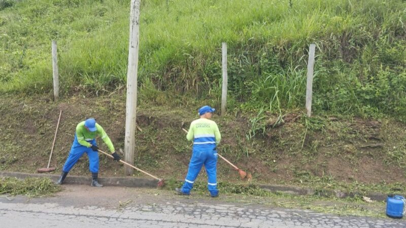 Secretaria de Serviços realiza limpeza e manutenção em diversas áreas do município