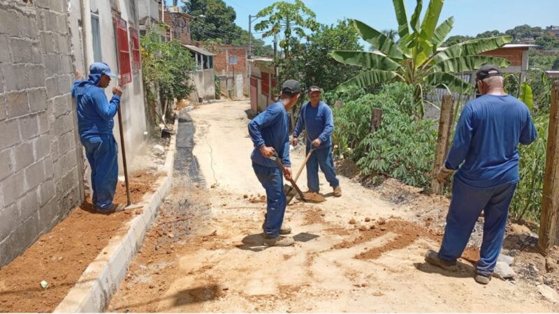 Secretaria de Serviços promove ações simultâneas de melhorias urbanas em vários bairros de Cariacica