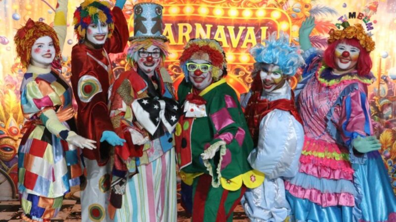 Parque da Biquinha terá matinê especial de Carnaval com a Trupe Ratimbum